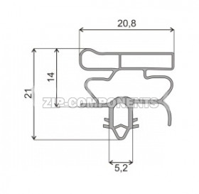 Уплотнитель двери 675x1120 профиль ОМ