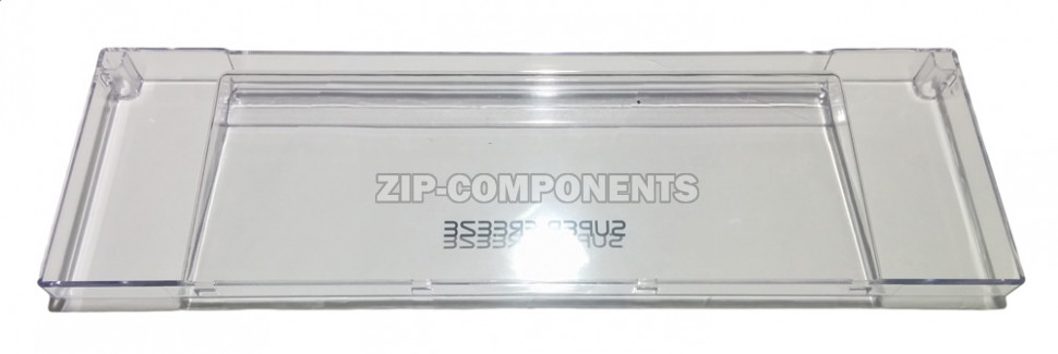 Панель ящика холодильника Аристон-Индезит-Стинол, прозрачная, узкая, 257133